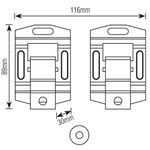 SUPORTE FIXO UNIVERSAL PARA TV 10'' A 100'' SBRUB859