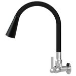 TORNEIRA COZINHA PAREDE ABS FLEX DUO PRETA 1167 C70 REAL METAIS
