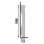 RODAPÉ LEV102 BRANCO 100X13MM 2.40M