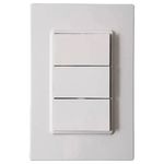 INTERRUPTOR TRIPLO TECLA SIMPLES 10A/250V 4X2 VIVAZ ILUMI