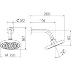 CHUVEIRO EDEN 150 CROMADO DOCOL