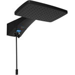 CHUVEIRO ELETRÔNICO PRETO DIGITAL POLO PLUS 5500W 127V - LORENZETTI