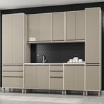 BALCAO DE COZINHA LINEA 120 MOCCA LACCA SEM TAMPO