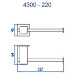 PAPELEIRA SEM TAMPA BELLA 220 FANI