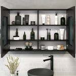 ESPELHEIRA 80CM INDUSTRY PRETO