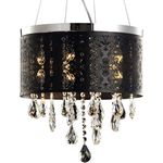 LUSTRE DUQUESA COROA PRETO FOSCO 5XG9 AVANT