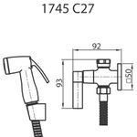 DUCHA HIGIENICA LIZ 27 CROMADA FANI