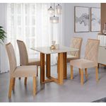 MESA FLORA QUADRADA NATURE/OFF WHITE 