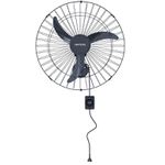 VENTILADOR OSCILANTE DE PAREDE 60CM PRETO 127V PREMIUM VENTISOL