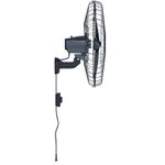 VENTILADOR OSCILANTE DE PAREDE 60CM PRETO 127V PREMIUM VENTISOL
