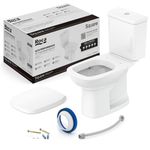 ROCA KIT VASO SANITÁRIO COM CAIXA ACOPLADA E ASSENTO SOFT CLOSE SQUARE