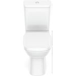 ROCA KIT VASO SANITÁRIO COM CAIXA ACOPLADA E ASSENTO SOFT CLOSE SQUARE