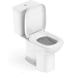 ROCA KIT VASO SANITÁRIO COM CAIXA ACOPLADA E ASSENTO SOFT CLOSE SQUARE