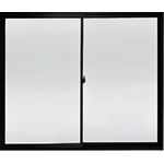 Janela Slim Preta de 2 Folhas com Vidro Reflex 120x120cm Líder