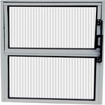 BASCULANTE ALUMÍNIO COM 1 ARTICULAÇÃO DE VIDRO CANELADO 50x50cm LÍDER