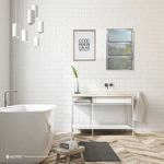 BASCULANTE ALUMÍNIO COM 2 ARTICULAÇÕES DE VIDRO CANELADO 60x80cm LÍDER