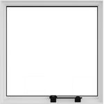 JANELA MAXIM-AR BRANCA DE VIDRO LISO 40X40CM LÍDER