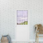 PORTA SLIM BRANCA COM POSTIGO 1 FOLHA COM VIDRO LISO 210x80cm ESQUERDA LÍDER