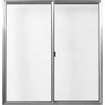 Janela De AlumÍnio Slim 2 Folhas Com Vidro Canelado 100x100cm Líder