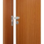 KIT PORTA PRONTA REGULÁVEL MGM 215X64CM MOGNO DIREITA 