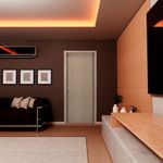 KIT PORTA PRONTA REGULÁVEL MGM 215X64CM CARVALHO ALPHA DIREITA