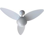 VENTILADOR DE TETO AIRES BRANCO 3 PÁS COM CONTROLE REMOTO BIVOLT VENTISOL