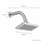 CHUVEIRO COM TUBO PAREDE DUCHA FLEX RETANGULAR CROMADO DECA