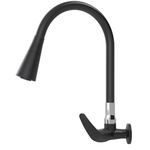 TORNEIRA COZINHA PAREDE 1167 SOFT TOUCH COLOR FLEX DUO BLACK REAL METAIS