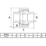 UNIAO SUPER CPVC 22MM - AMANCO