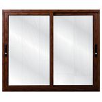 Janela de Alumínio Palace 2 Folhas Vidro Liso 120cm x 120cm Líder
