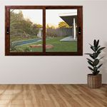 Janela de Alumínio Palace 2 Folhas Vidro Liso 120cm x 120cm Líder