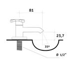TORNEIRA LAVATORIO MESA NOVA GYRO 1193 CROMADA FABRIMAR