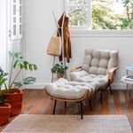 POLTRONA COSTELA DE ADÃO + PUFF COSTELA 