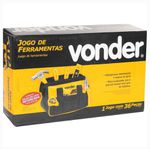 JOGO DE FERRAMENTAS 36 PEÇAS COM BOLSA VONDER