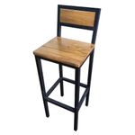 BANQUETA FLORENÇA FORT ASSENTO E ENCOSTO DE MADEIRA