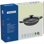 PANELA WOK ALUMÍNIO LORETO 28CM 3,3 L GRAFITE