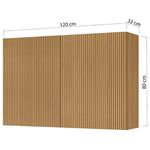 ARMARIO AEREO 2 PORTAS RAINHA 120CM NESHER