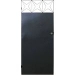 PORTAO DE FERRO ESTRELA CHAPEADO ESQUERDA 180X80CM