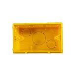 CAIXA DE LUZ 4 X 2 AMARELA ELETRODUTO FLEX - AMANCO
