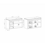 ARMÁRIO TOUCADOR SAKURA 88 JEQUITIBA / OFF-WHITE