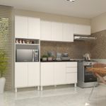 ARMÁRIO DORA 120CM 3 PORTAS BRANCO SUPREMO 