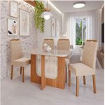 MESA LOUISE 1,30 CINAMOMO/OFFWHITE