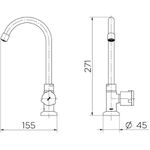 TORNEIRA LAVATÓRIO DE MESA BICA ALTA NOVA RIVA DOCOL 