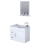 KIT ARMÁRIO SIENA SUSPENSO 55cm BRANCO