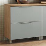 BALCÃO MARQUESA COM 1 PORTA BASCULANTE E 1 GAVETA NATURE VERDE NESHER 