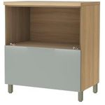 BALCÃO MARQUESA COM 1 PORTA BASCULANTE E 1 GAVETA NATURE VERDE NESHER 