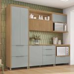 PANELEIRO MARQUESA COM 2 PORTAS E 2 GAVETAS NATURE VERDE NESHER 