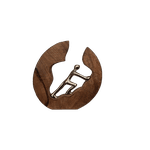 ESCULTURA MOON CLIMBER MADEIRA/ALUMÍNIO