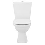 KIT VASO SANITÁRIO COM CAIXA ACOPLADA E ASSENTO BRANCO - MARIANA ICASA