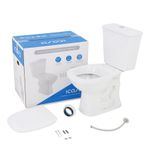KIT VASO SANITÁRIO COM CAIXA ACOPLADA E ASSENTO BRANCO - MARIANA ICASA